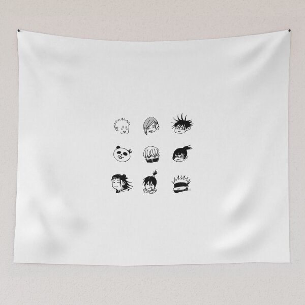 Item preview, JJK Characters Grid Minimalist Sketch designed and sold by LesageSecond.