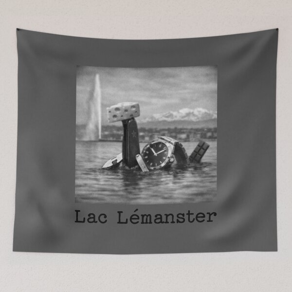 Item preview, Lac Lémanster Swiss Lake Monster Vintage Cryptid Photo Art designed and sold by Comfort-shirt.