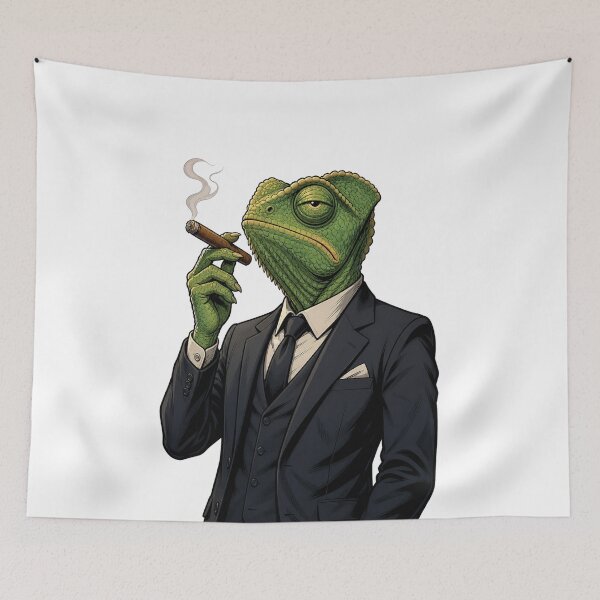 Item preview, Boss Chameleon T-Shirt - Funny Chameleon in a Suit designed and sold by InkTheFox.