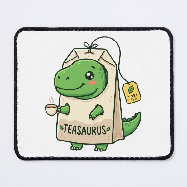 Item preview, Cute T-Rex Tea Bag Pun designed and sold by seven things shop.