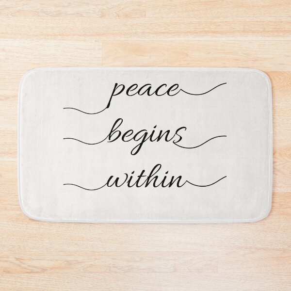 Item preview, Peace Begins Within | Minimalist Line Art | Beige designed and sold by PeacePrint.