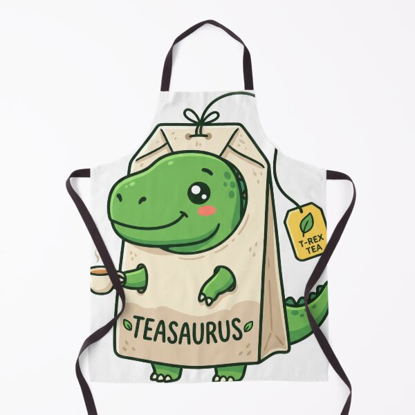 Item preview, Cute T-Rex Tea Bag Pun designed and sold by seven things shop.