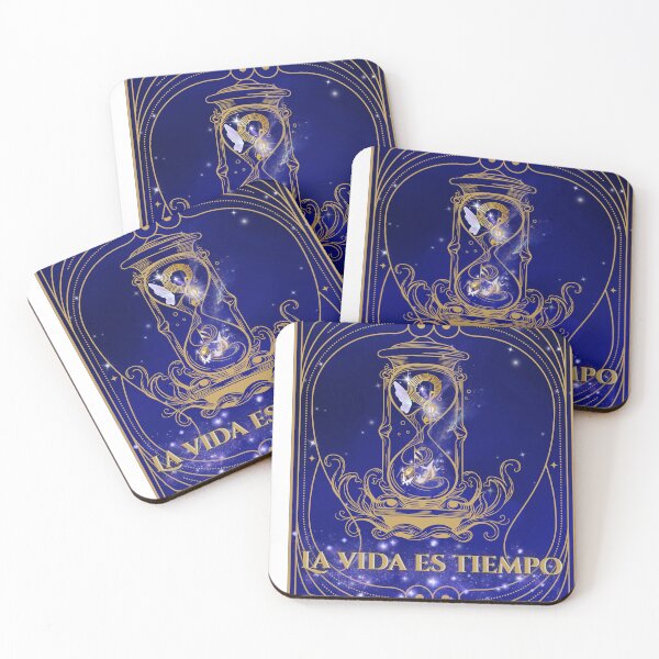 Item preview, Life is Time - Galactic Tarot Card (Gold and Night Blue) designed and sold by Diseño que alegran tu día.