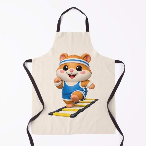 Item preview, Cute Gym Hamster Agility Workout | Kawaii Fitness Animal 3D CGI designed and sold by Moons Studio.