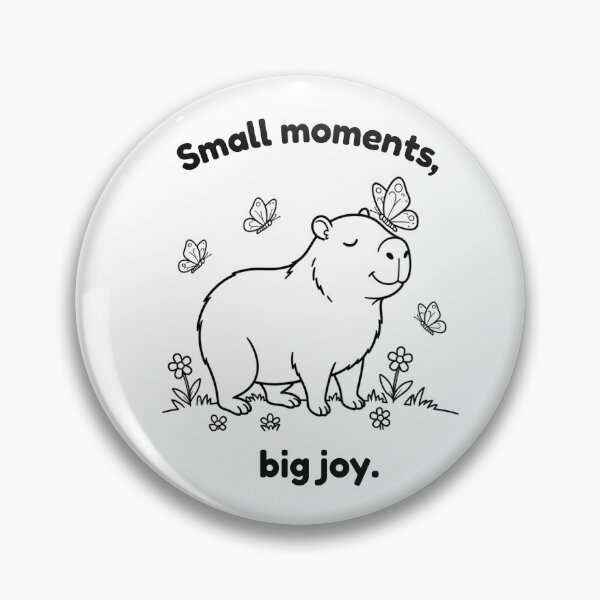 Item preview, Big Joy Capybara – Simple Minimalist Animal Design designed and sold by PAPIRO SIGLO XXI.