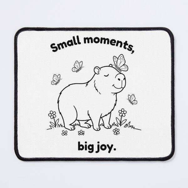 Item preview, Big Joy Capybara – Simple Minimalist Animal Design designed and sold by PAPIRO SIGLO XXI.