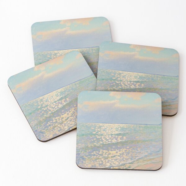 Item preview, Soft Coastal Light Painting – Monet Inspired Impressionist Seascape designed and sold by Tamas Das.