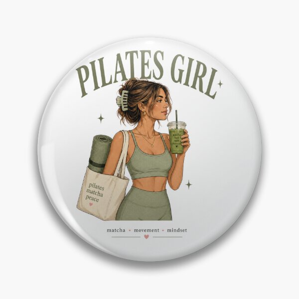 Artikelvorschau, Pilates Girl Matcha Movement Mindset entworfen und verkauft von SnortStudio.