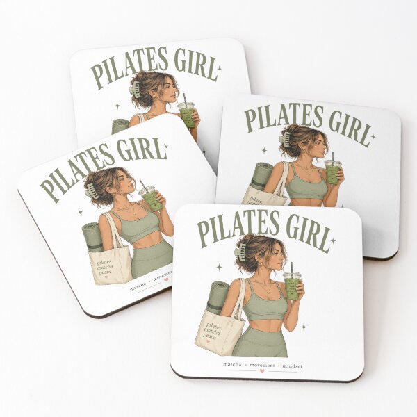 Item preview, Pilates Girl Matcha Movement Mindset designed and sold by SnortStudio.