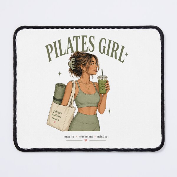 Item preview, Pilates Girl Matcha Movement Mindset designed and sold by SnortStudio.