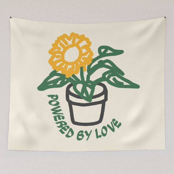 Item preview, Boho Powered by Love Potted Sunflower designed and sold by Be-bored.