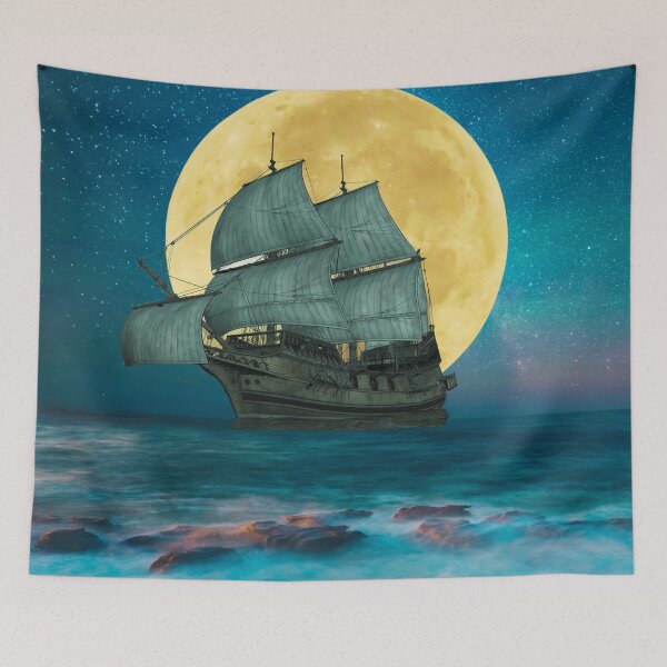 Item preview, Sailing Under the Full Moon  designed and sold by berwies-artwork.