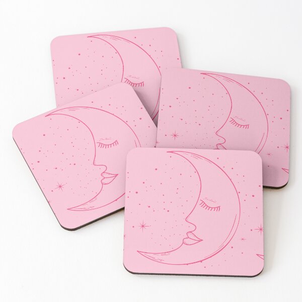 Item preview, Pink Moon Aesthetic Gift – Celestial Stars Witchy Pastel Design designed and sold by lunadesignsmoon.