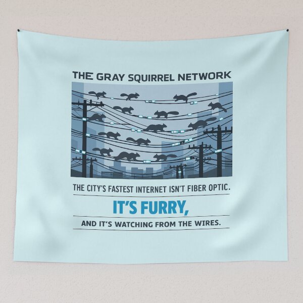 Item preview, Urban Squirrel Wire Network Chaos designed and sold by WildlifeInc.