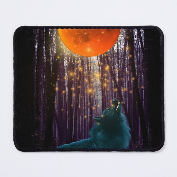 Item preview, Wolf Howling at red Moon  designed and sold by berwies-artwork.