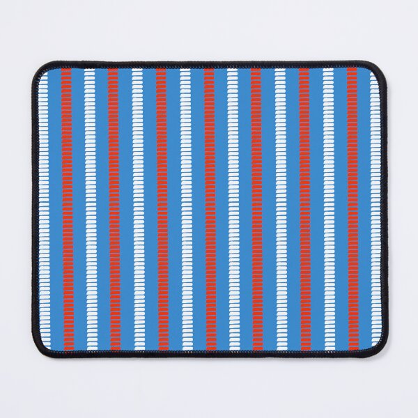 Item preview, Hand Drawn White and Blue Dashes Forming Vertical Stripes on Blue designed and sold by ArtyFridgees.