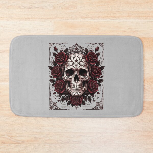 Item preview, Skull with Roses Vintage Tattoo Style for Alternative Fashion Fans designed and sold by Im-Ara.