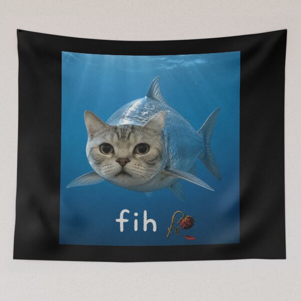Item preview, Fih Meme Funny Cat Fish designed and sold by will freed18.