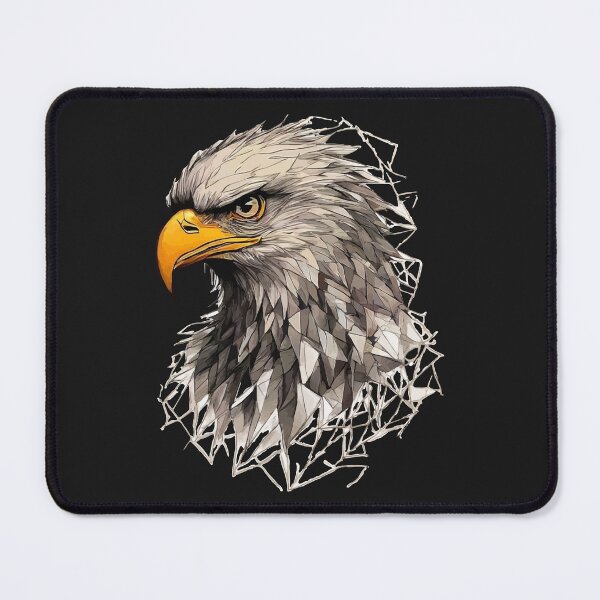Item preview, Geometric Eagle Head Art – Modern Animal Art designed and sold by Tklezardesigns.