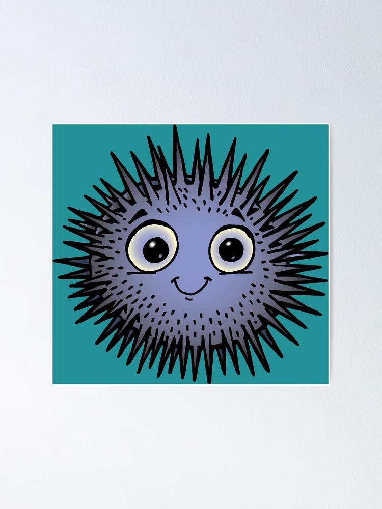 Alternate view of sea urchin Poster