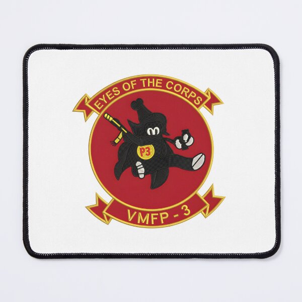 Item preview, VMFP-3 "Eyes of the Corps" Marine Tactical Reconnaissance Squadron Emblem designed and sold by CharlieDesings.