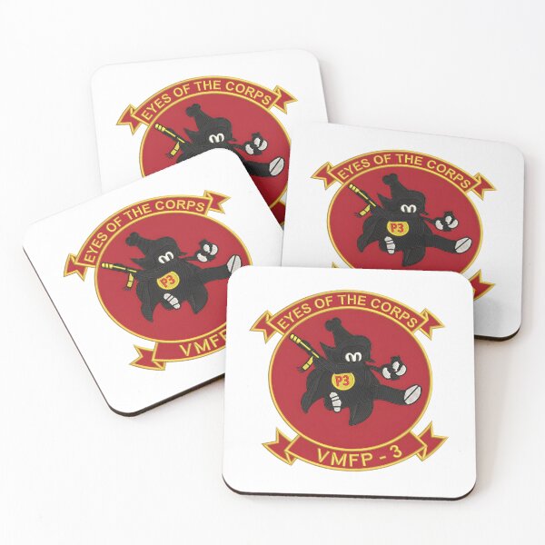 Item preview, VMFP-3 "Eyes of the Corps" Marine Tactical Reconnaissance Squadron Emblem designed and sold by CharlieDesings.