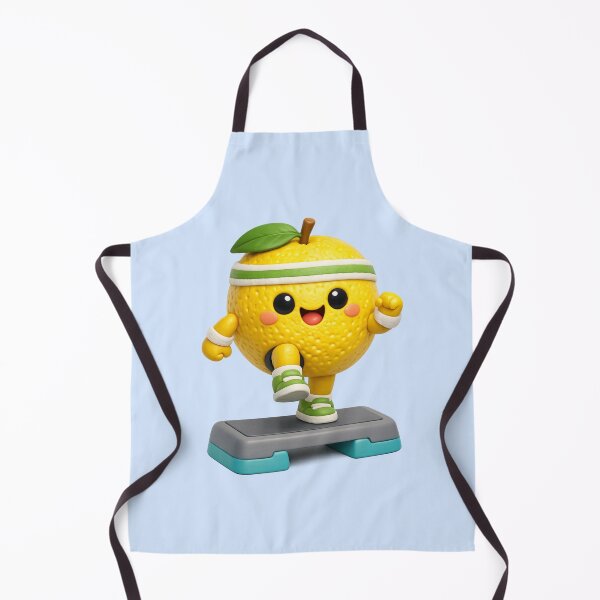 Item preview, Cute Yuzu Step Aerobics | Kawaii Fitness Fruit 3D CGI Gym Character designed and sold by Moons Studio.