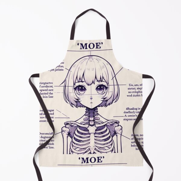 Item preview, Moe Anatomy – Cute Skeleton Anime Girl Diagram designed and sold by EchoWave11.