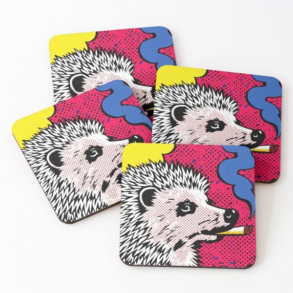 Item preview, Pop Art Hedgehog Smoking designed and sold by lautir.