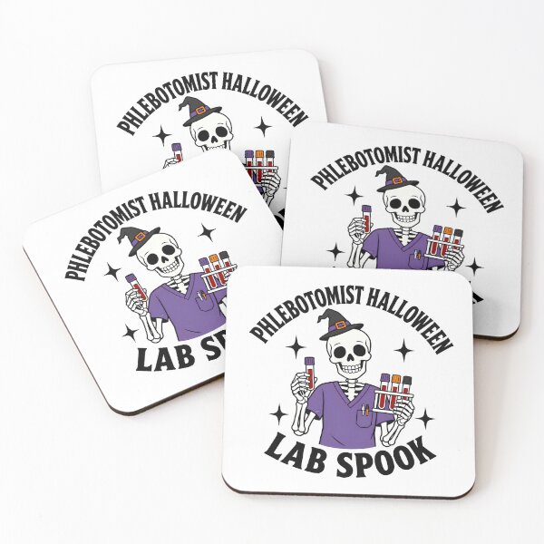 Item preview, Funny Skeleton Phlebotomist Halloween Lab Spoooky Design for Phlebotomy Techs & Blood Draw Nurses designed and sold by ClinicalHubs.