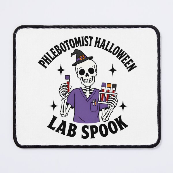 Item preview, Funny Skeleton Phlebotomist Halloween Lab Spoooky Design for Phlebotomy Techs & Blood Draw Nurses designed and sold by ClinicalHubs.