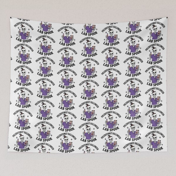 Item preview, Funny Skeleton Phlebotomist Halloween Lab Spoooky Design for Phlebotomy Techs & Blood Draw Nurses designed and sold by ClinicalHubs.