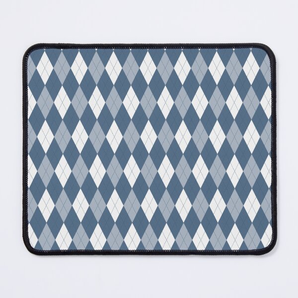 Item preview, White And Denim Argyle Pattern designed and sold by pattern-archive.
