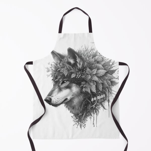 Item preview, Floral Wolf Design – Wild Nature Animal Aesthetic Gift for Wolf Lovers designed and sold by lunadesignsmoon.
