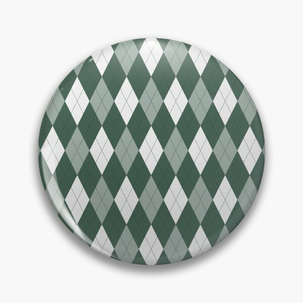 Item preview, White And Forest Green Argyle Pattern designed and sold by pattern-archive.