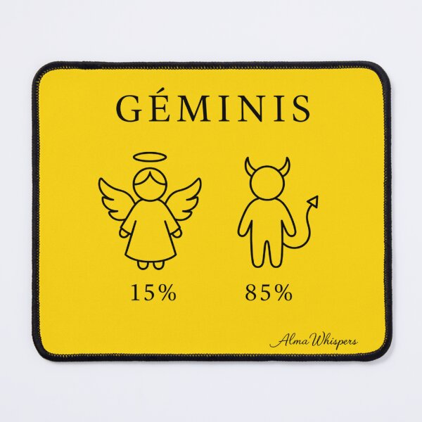 Item preview, Gemini 15% Angel 85% Demon Funny Zodiac Design designed and sold by Alma Whispers.