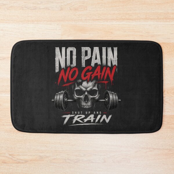 Item preview, No Pain No Gain Skull Gym Workout Fitness Design designed and sold by Drip5.