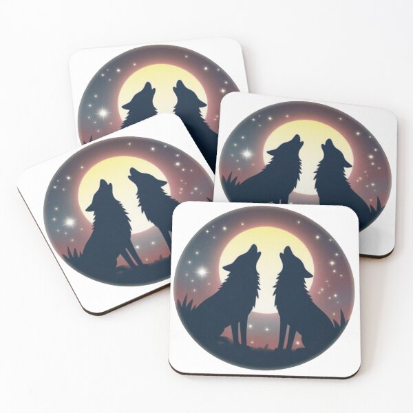 Item preview, Mystic Wolf with Constellations – Celestial Spiritual Galaxy Animal Design designed and sold by lunadesignsmoon.