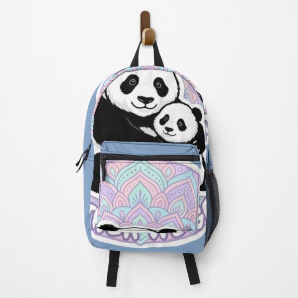 Item preview, Cute Panda Mom and Baby Mandala Art designed and sold by Chromatic Artistry.