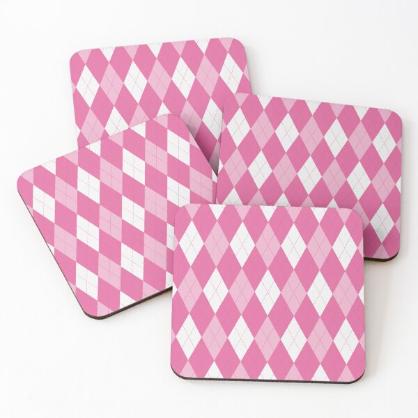 Item preview, White And Hot Pink Argyle Pattern designed and sold by pattern-archive.