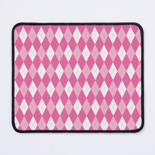 Item preview, White And Hot Pink Argyle Pattern designed and sold by pattern-archive.