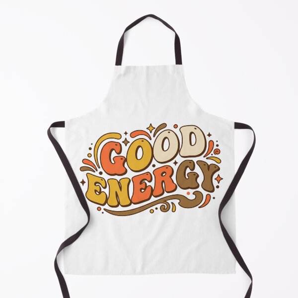 Item preview, Good Energy Retro 70s Typography - Warm Groovy Lettering designed and sold by AuraDraftStudio.
