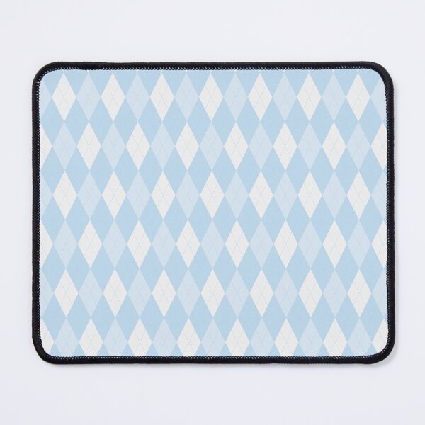 Item preview, White And Ice Blue Argyle Pattern designed and sold by pattern-archive.