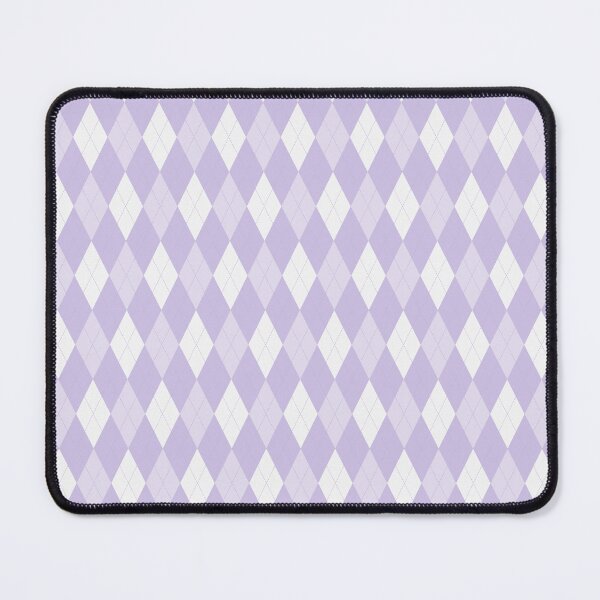 Item preview, White And Lavender Argyle Pattern designed and sold by pattern-archive.