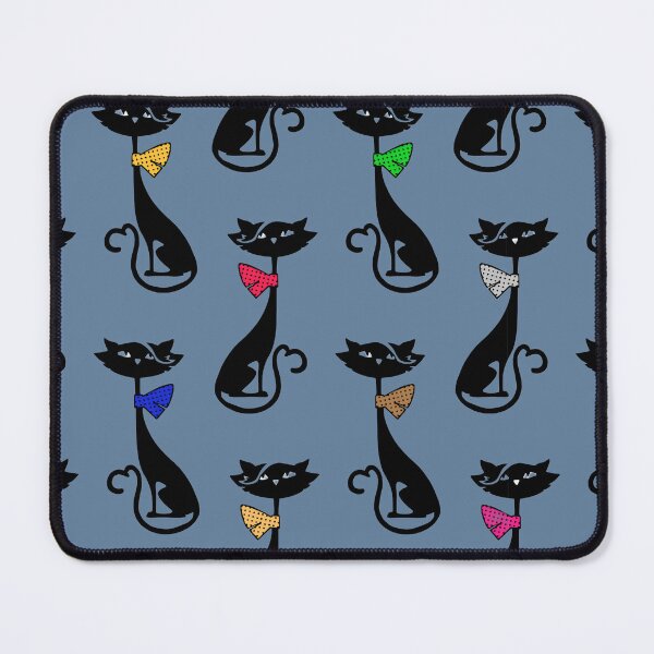 Item preview, Black Cat Pattern with Colorful Bow Ties designed and sold by Rangmanch.