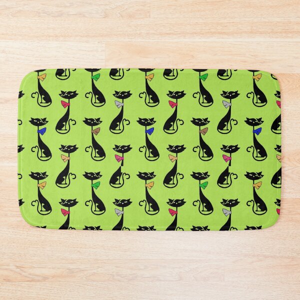 Item preview, Black Cat Pattern with Colorful Bow Ties designed and sold by Rangmanch.