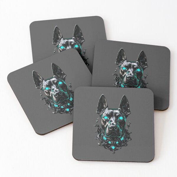 Item preview, Sovereign Sentinel: Obsidian Doberman in Liquid Chrome_Edition_03 designed and sold by Shift-Bloom.