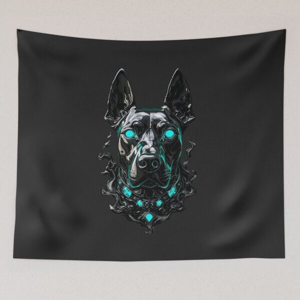 Item preview, Sovereign Sentinel: Obsidian Doberman in Liquid Chrome_Edition_03 designed and sold by Shift-Bloom.