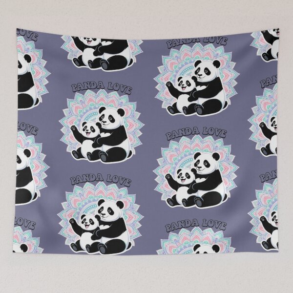Item preview, Cute Panda Love - Mother and Baby Mandala Illustration designed and sold by Chromatic Artistry.