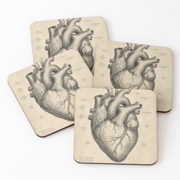 Item preview, Vintage Anatomy Heart – Engraved Scientific Illustration designed and sold by Alpha-mike13.